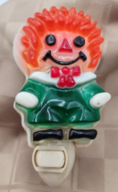 Vtg 1969 Lucite Night Light New Designs Raggedy Ann Andy Acrylic Cute Untested - £17.35 GBP