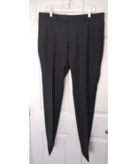 Hugo Boss Men&#39;s Formal Dress Pants Trousers Black 100% Wool 36R - £54.48 GBP