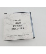 Frank Lloyd Wright Art Designs Coasters Set of 8 Gold on Silicone MMA Mu... - $34.24 CAD