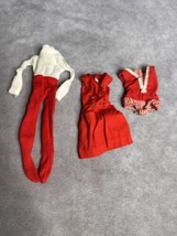 Vintage Skipper Clothing Lot Swimsuit Dress Ice Skate Outfit  - $20.06