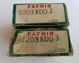 One(1) Fafnir 5203 KDD3 Angular Contact Ball Bearing - £14.98 GBP