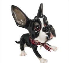 Little Paws Boston Terrier Tarquin Dog Figurine Sculpted Pet 350-LP-TAR Adorable - £27.68 GBP