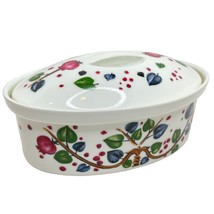 Limoges Frugier Aluminite Covered Casserole Hand Painted Pomegranate Tree - £50.88 GBP