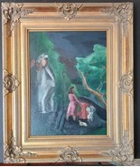 Muriel Walcoff Double-sided Painting - Park Strollers and Female Nude - ... - $15,116.46 MXN