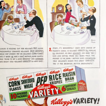 1947 Kellogg&#39;s Cereal Variety Pack Advertisement Breakfast Foods DWJJ20 - $29.99