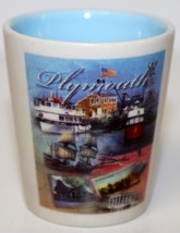 Plymouth ~ Ceramic Shot Glass 2 1/4&quot; Tall - £4.78 GBP