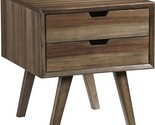 Progressive Furniture Bungalow End Table with Drawers, Brown/Caramel - $378.99