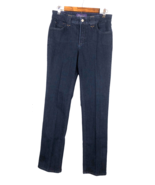 NYDJ Not Your Daughters Womens Jeans Straight Leg Dark Blue Size 8 EUC Y2K - $550.58 MXN