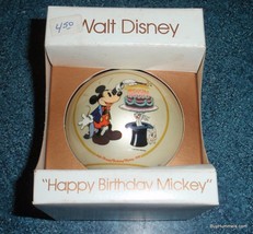 Schmid 1978 Disney Happy Birthday Mickey Mouse Holiday Christmas Ornament GIFT! - £11.62 GBP