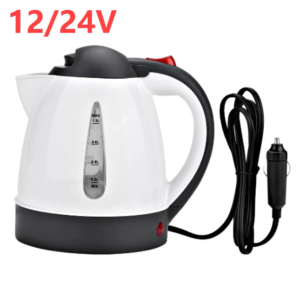  electric kettle 1l large capacity portable travel water boiler car truck travel coffee thumb200
