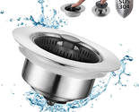 3 in 1 Kitchen Sink Drain Strainer, Strainer with Upgraded Rod Anti-Clog... - £16.85 GBP