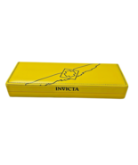 Invicta EMPTY WATCH BOX ONLY Yellow Display Holder Rectangular 11.75&quot;x4&quot;... - $42.70