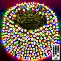 403FT 1000 LED Christmas Lights Outdoor String Lights 8 Modes &amp; Timer - $64.00 CAD