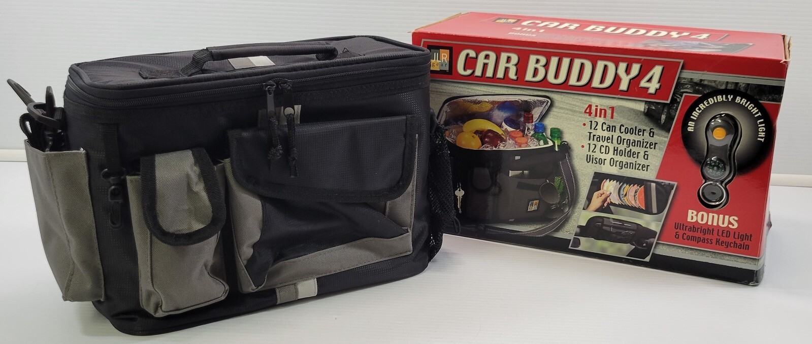 *B) JLR Gear Car Buddy 4 Travel Cooler Organizer CD Visor - $14.84