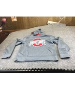 Ohio State Buckeyes Scarlet and Gray Embroidered Logo Sweatshirt Hoodie ... - £10.78 GBP