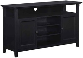 The Simplihome Amherst Solid Wood Universal Tv Media Stand, 54 Inch Wide, - £405.24 GBP