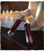 2 Sterling Blood Vials with Anticoagulant - Blood Vial Charm - (Pendant ... - £33.17 GBP