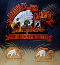 Freedom Isn&#39;t Free You Are Not Forgotten Vinyl Sticker(1) 4.25x3.25 &quot;+(2) 2x1.5&quot; - $4.79