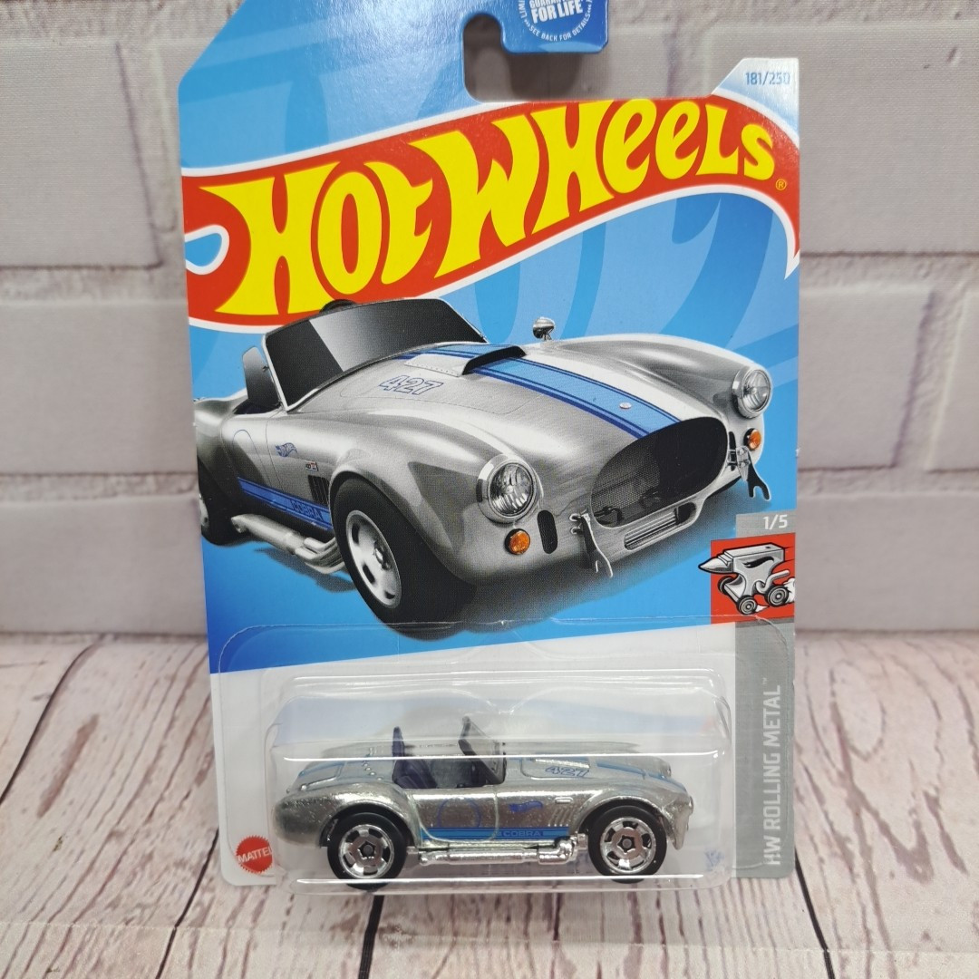 2024 Hot Wheels Rolling Metal 1/5 Shelby Cobra 427 S/C Silver - $5.95