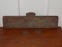 Vintage Cast Iron Creamery Package Food Sign - $89.10