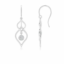 Authenticity Guarantee 
ANGARA 1.15MM Diamond Cluster Double Drop Earrings fo... - £510.54 GBP