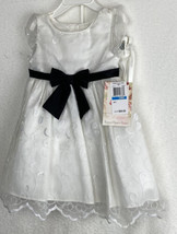 2pc Sweetheart Rose Dress &amp; Bottom Set (Infant Girls Size 24M) White - £10.21 GBP