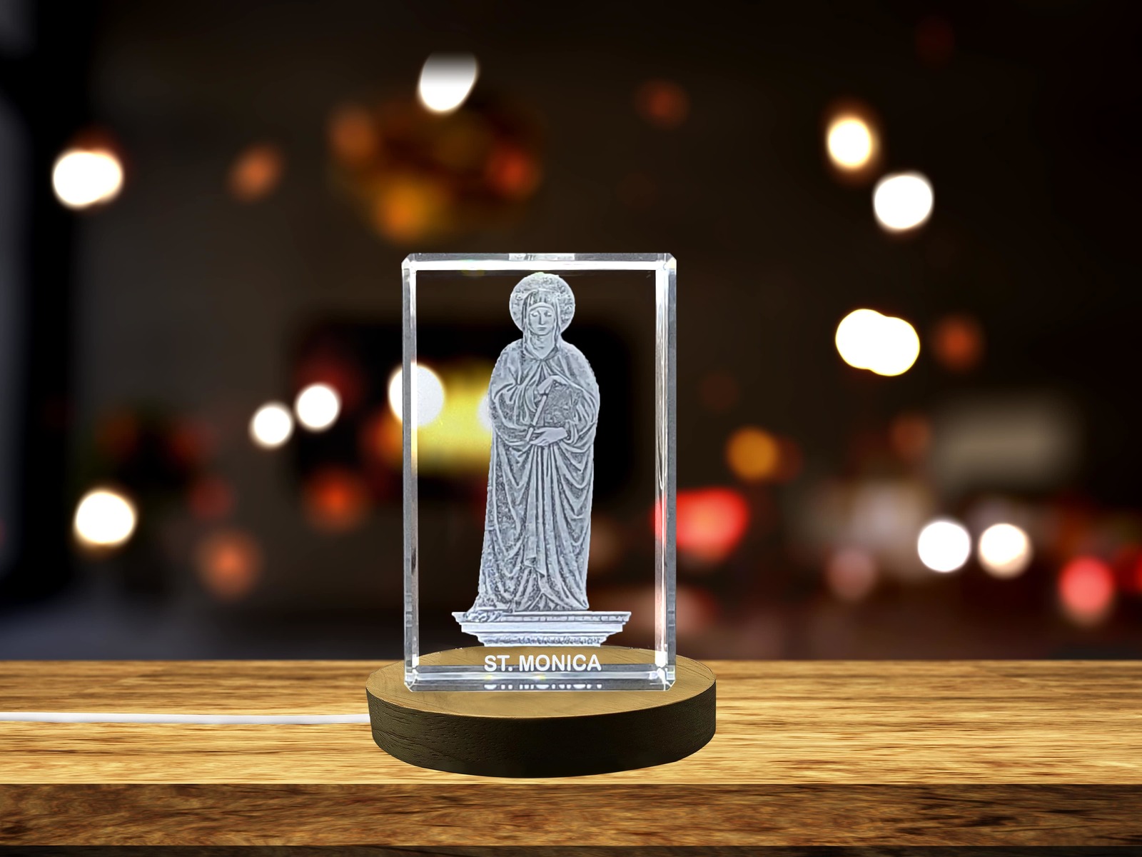 LED Base included | St. Monica| Patron Saint of Mothers and Difficult Ma... - $25.99+