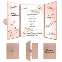 Retirement Rose Gold Guest Book Alternative Decorations For Women, Rose ... - £21.25 GBP