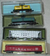 (4) N gauge Freight Cars (see description) in original Plastic cases - £33.53 GBP