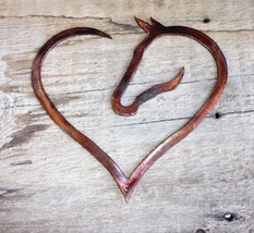 Horse Heart Silhouette - Western Décor - Metal Wall Art - Copper 7&quot; x8&quot; - £13.65 GBP