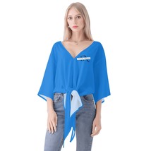 Blue V-neck Streamers Top - £29.47 GBP