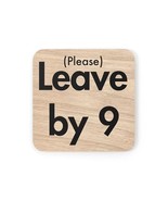 Leave by 9 Home Decor Coaster, Funny Kitchen Gift, Cork Back Drink Mat, ... - €12,23 EUR