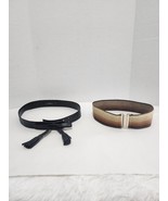 Lot Of 2 Women&#39;s Multicolor Belt Size Vary 1 elastic, 1 tassel boho - $24.69 CAD
