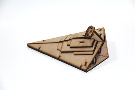 3D Spaceship Puzzle 3mm MDF Wood Puzzle  - £12.50 GBP