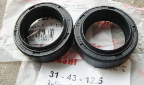 AM Supercup Pair Front Fork Dust Seals For Honda SL100 SL125 SL175 TL125 XL100 XL125 XL175 – OEM 91254-436-003