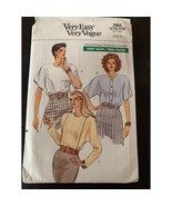 Vogue Misses Blouse Top Sewing Pattern 7694 Sz 6 - 10 - Uncut - £8.50 GBP