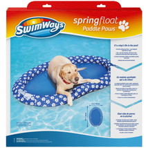 Portable Spring Float Paddle Paws Dog Pool Float Durable - Large (65 Lbs and Up) - £47.99 GBP