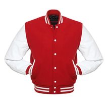 Snow White And Red Varsity Jacket - $53.00
