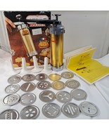 Vintage Atlas Biscuits Marcato Cookie Press 178306 Made in Italy set Vin... - $28.00
