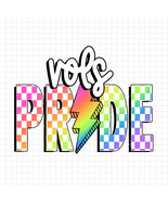 Vols Pride PNG, Checkered Vols PNG, Lightning Bolt Design, Neon Mascot PNG - $45.66 MXN