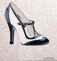 Trish Biddle Giclee On Gallery Wrap Canvas Retro Shoes 12&quot; x 12&quot; x 1 1/4&quot; - £29.54 GBP