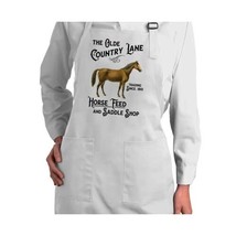 Country Lane Horse Feed Cotton Kitchen Apron - One Size - $11.88