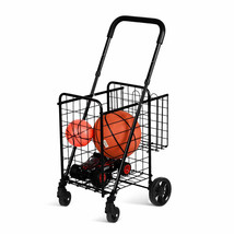 Dolly Basket Trolley Shopping Cart Foldable Adjustable Handle - £73.75 GBP