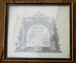 1952 Vintage Masonic Scottish Rite Inspectors General Boston Ma H.Newton Clay - £53.57 GBP