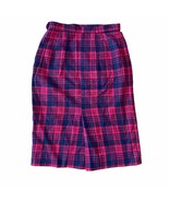 Komatsu Store vintage Plaid goth school girl goth skirt waist 12.5”, len... - $27.73