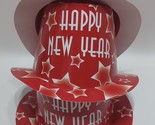 Lot of 3 Beistle Happy New Year Paper Top Hat, Red, Age 14+ - £11.84 GBP