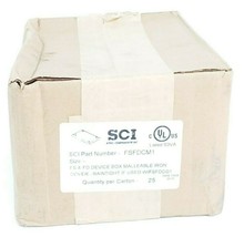 NIB SCI FSFDCM1 FS &amp; FD DEVICE BOX MALLEABLE IRON COVER (QTY: 25) - £119.75 GBP
