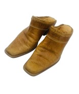 Charlie 1 Horse Mule Women’s 6.5 Brown Goat Skin Leather Slip On Western... - $850.32 MXN