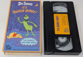 Dr Seuss It&#39;s Grinch Night VHS Cassette Tape 1992 Random House Cartoon Vintage - £8.89 GBP