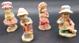 Set of 4 handpainted resin victorian style Children. Homco - $12.99